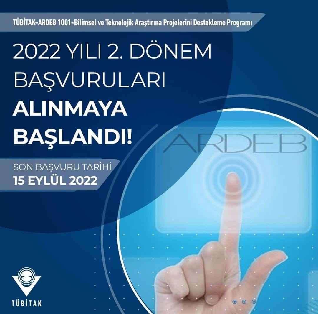 2022 2nd Term TÜBİTAK 1001 Applications started to be received.