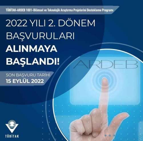 2022 yılı 2.Dönem TÜBİTAK 1001 Başvuruları Alınmaya Başlanıldı