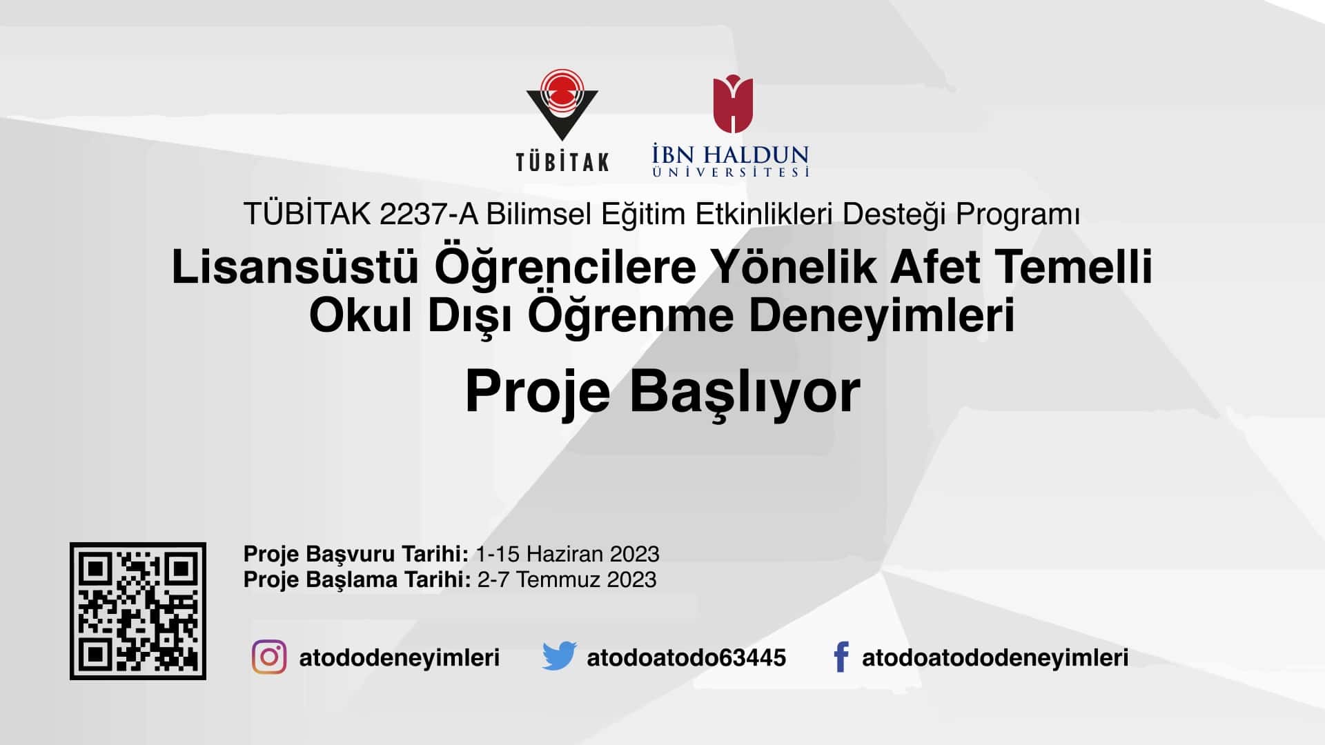 Lisansüstü Öğrencilerine Yönelik Afet Temelli Okul Dışı Öğrenme Deneyimleri