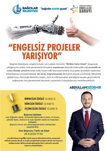 'Engelsiz Projeler Yarışıyor' Proje Çağrısı