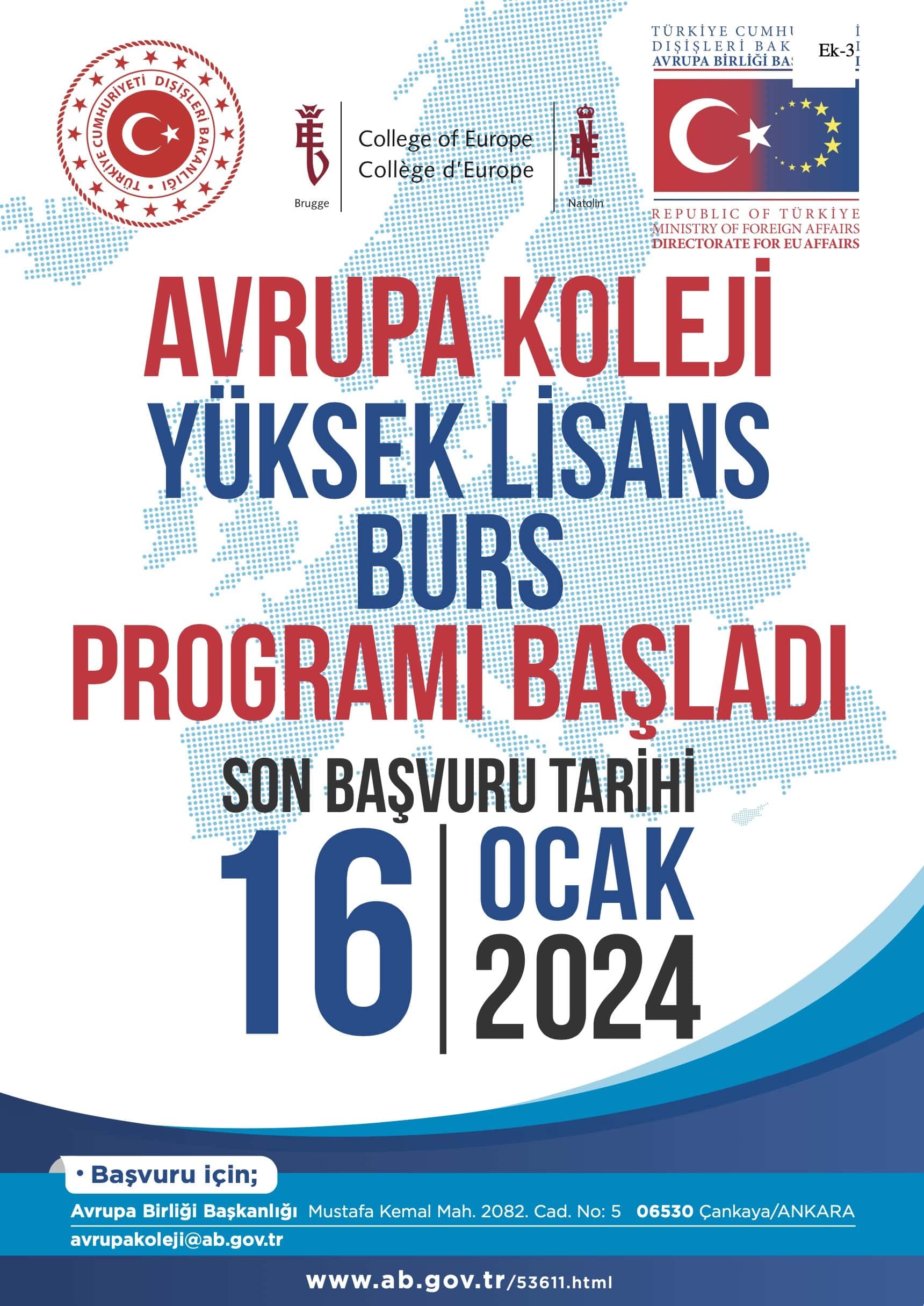 College of Europe Postgraduate Scholarship Programme