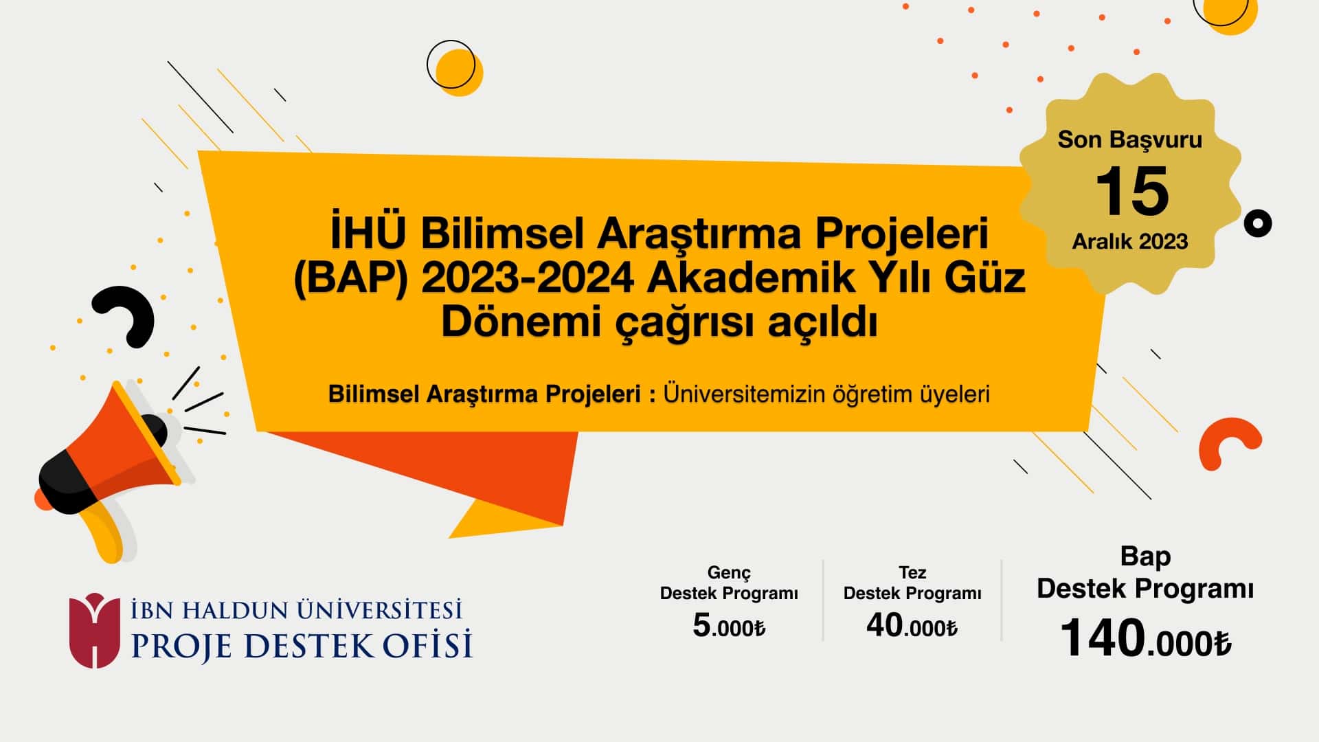 Scientific Research Project Applications