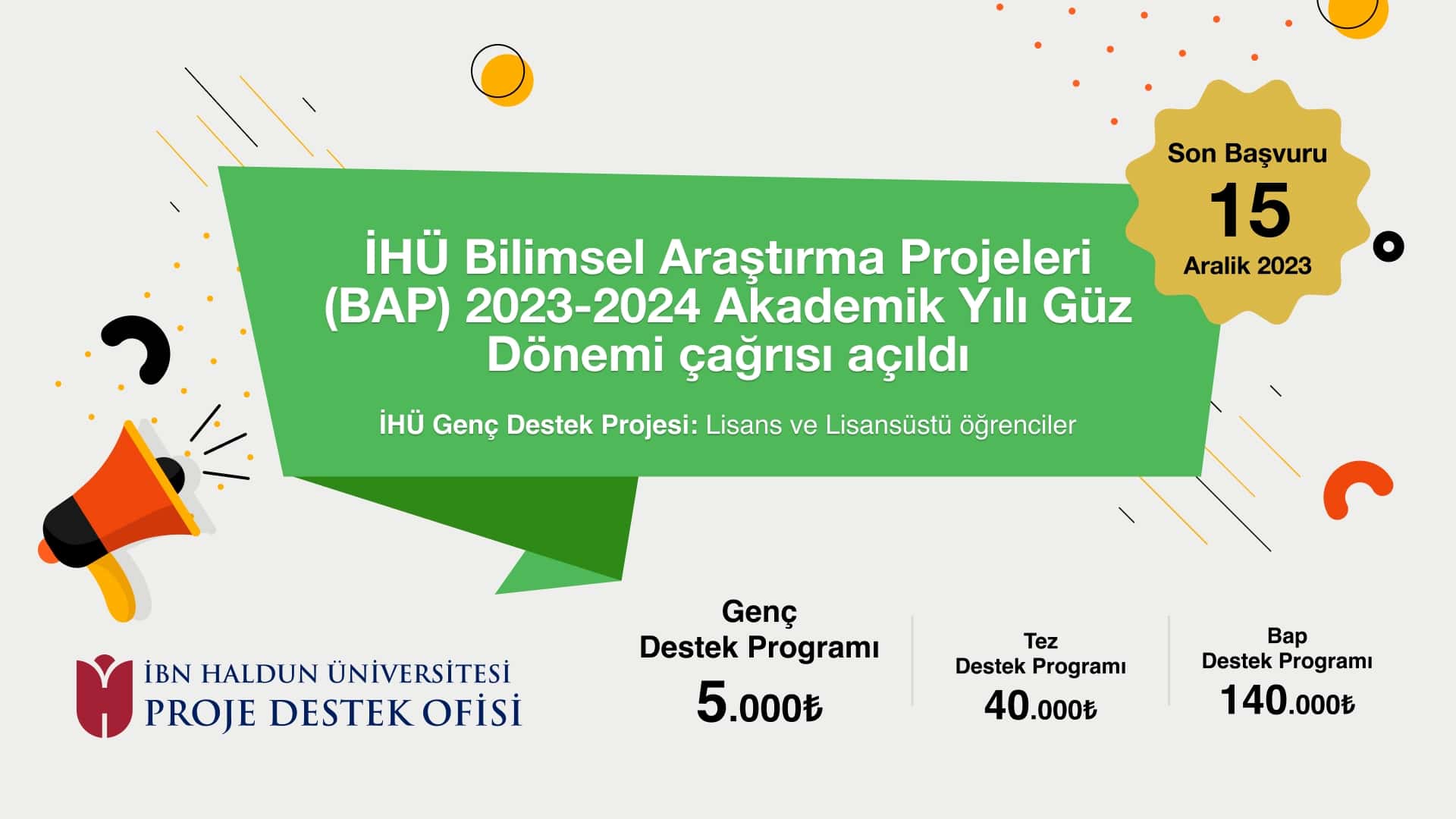 Youth Support Projects Applications