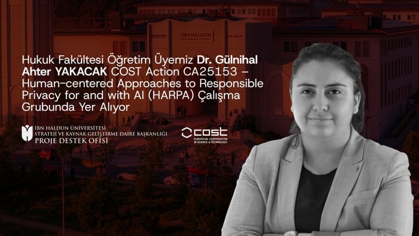 Faculty of Law Academic Dr. Gülnihal Ahter Yakacak Accepted into the COST HARPA Action Working Group